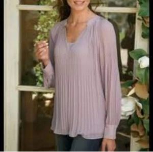 Soft Surroundings Chloe pleated blouse
